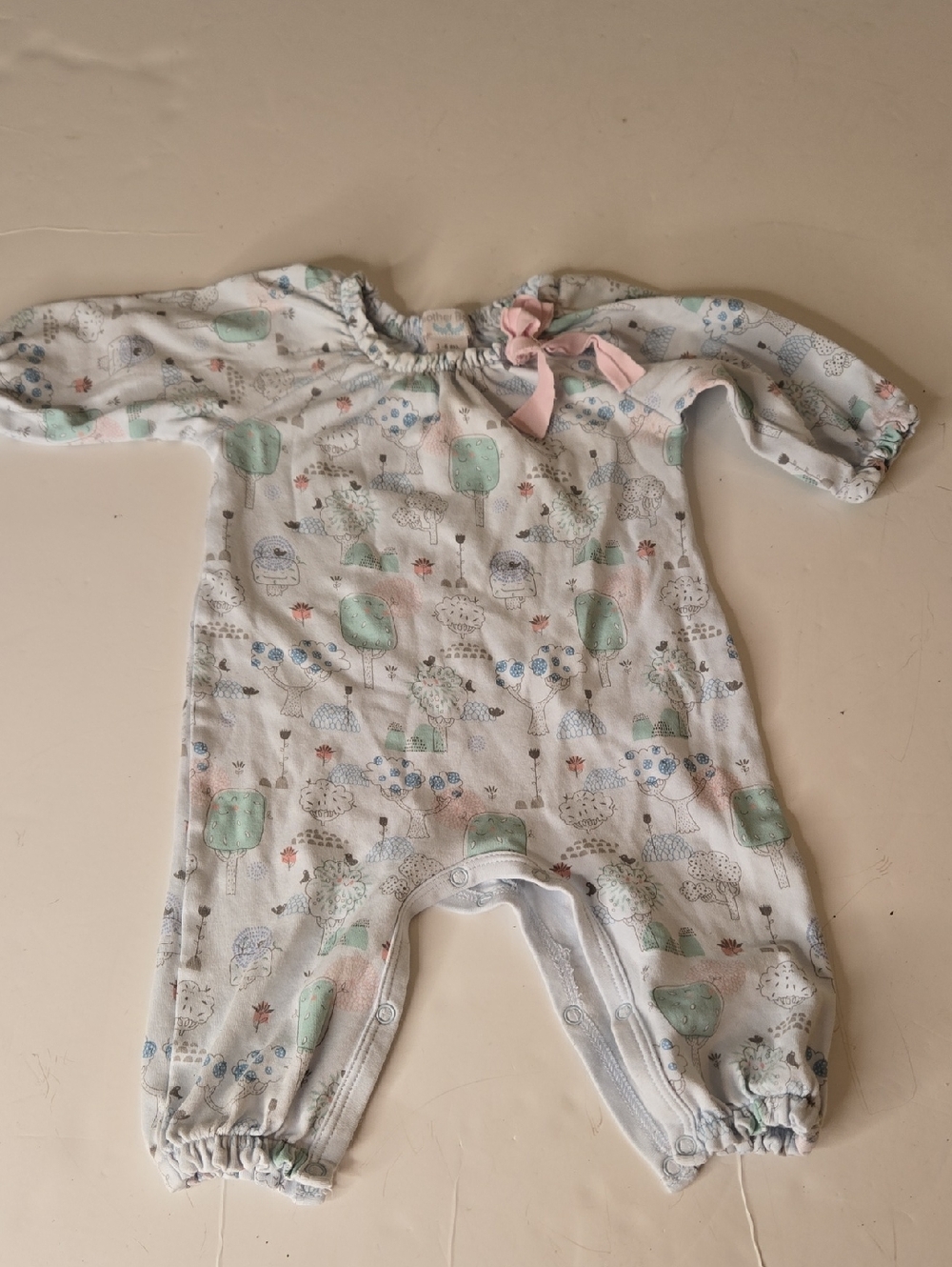 Feather Baby Girl One-Piece Pajamas/Sleeper 3-6 months